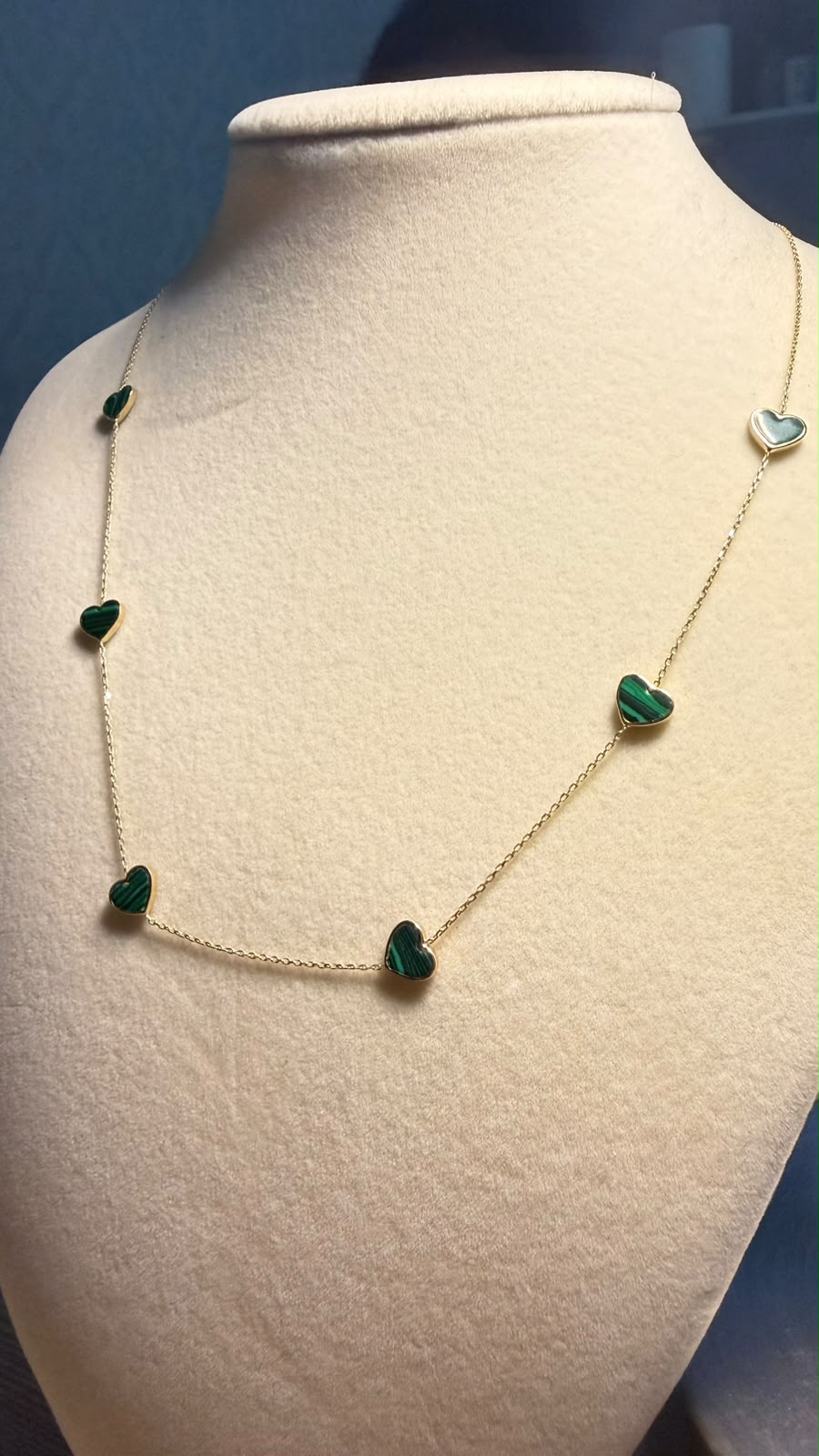 CADENA CORAZON VERDE 2.3G 10K